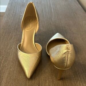 Sam Edelman Gold Women's Heels size 6